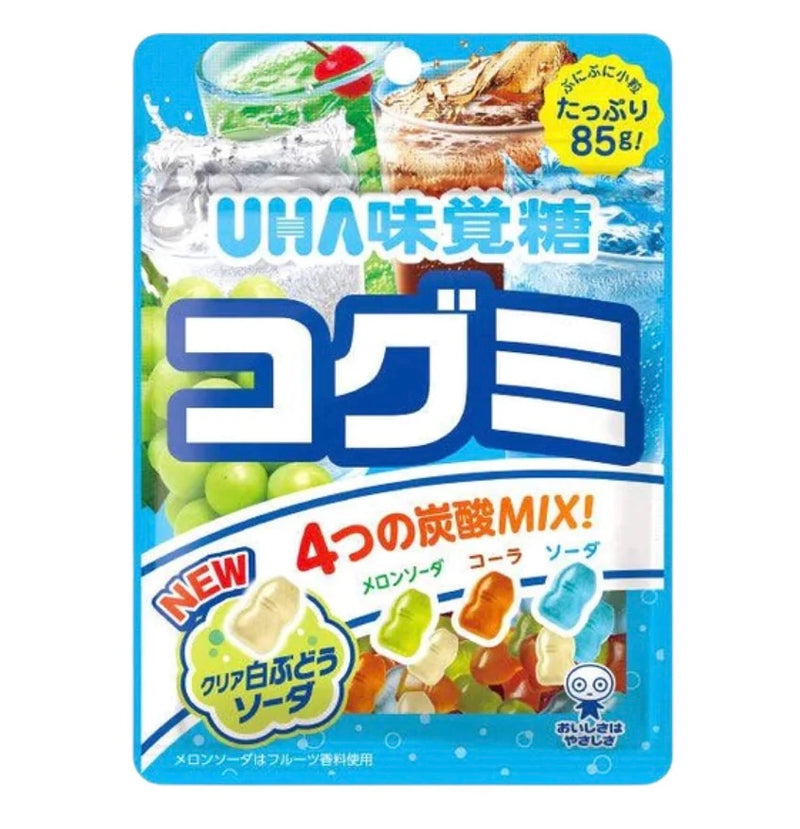 UHA Kogumi Assorted Soda Drink  Flavour Gummy Candy 85g