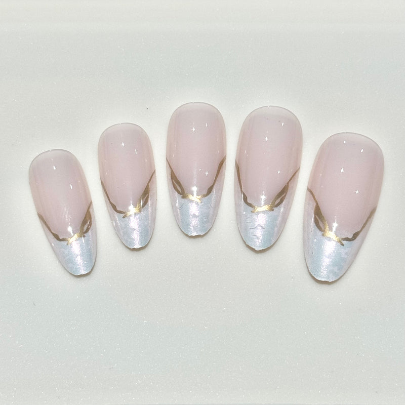 Pink Mental Press On Nails (24pcs)