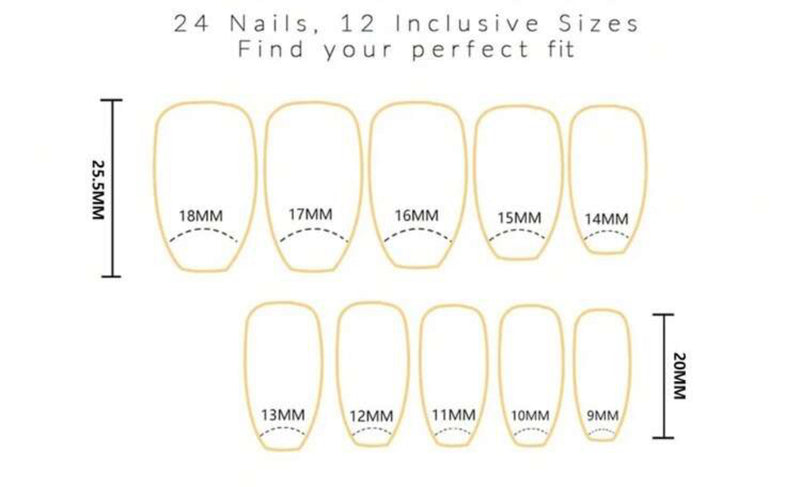 Little Twin Star Press On Nails (24pcs)