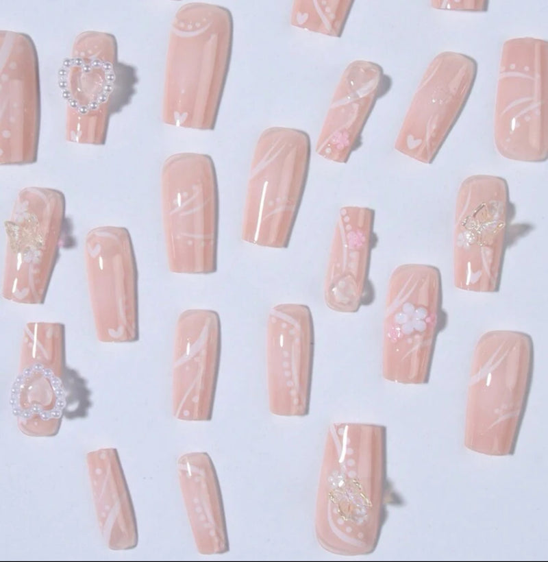 Pink Fairy Press On Nails (24pcs)