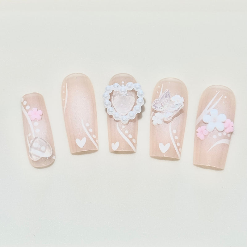 Pink Fairy Press On Nails (24pcs)