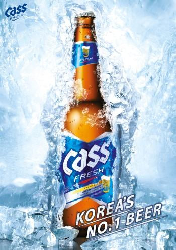 Cass Beer Bottle Abv 4.5% 330ml