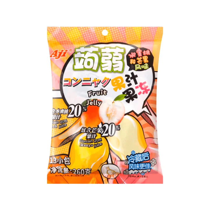 AJI Konjac Jelly - Peach & Mango Flavour 260g (13 sachets)