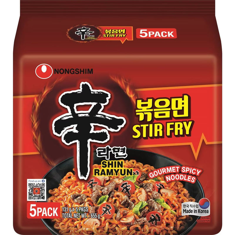 Nongshim Stir Fry Shin Ramen Multi Pack (5*130g)