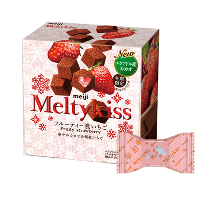 Meji Meltykiss Premium Chocolate Strawberry Flavour – Japanese Edition 56g