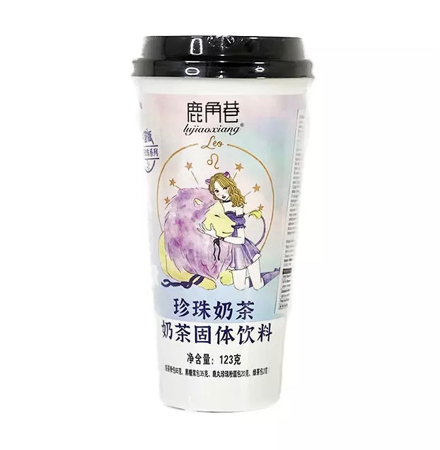 LJX Peach Flavoured Oolong Milk Tea with Tapioca Pearls 123g