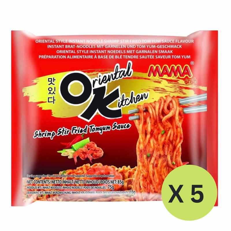 OK Tom Yum Shrimps Sauce Stir Fried Noodles (5*85g)