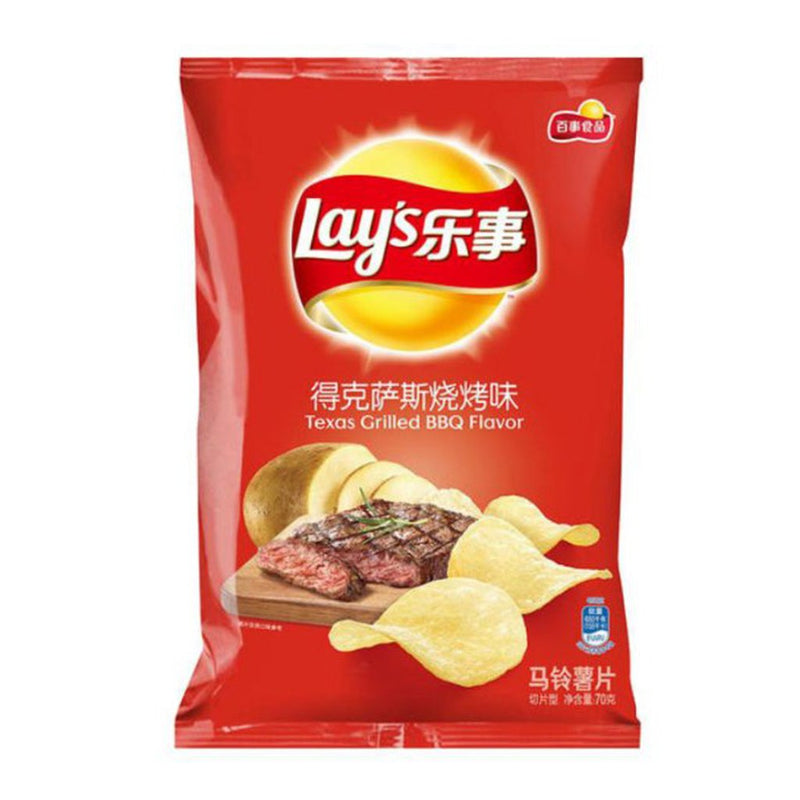 <tc>乐事薯片-德克萨斯烧烤味 70g </tc>