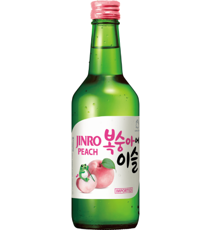 Jinro Chamisul Soju - Peach Flavour 360ml (Alc 13%)