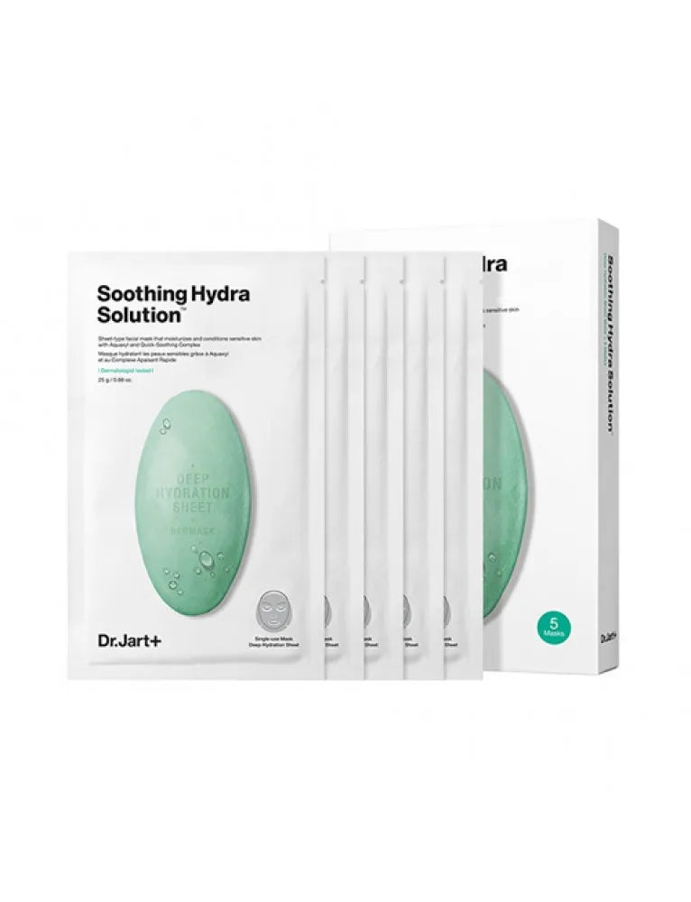 Dr.Jart+ Soothing Hydra Solution Deep Hydration Sheet Mask 5pcs