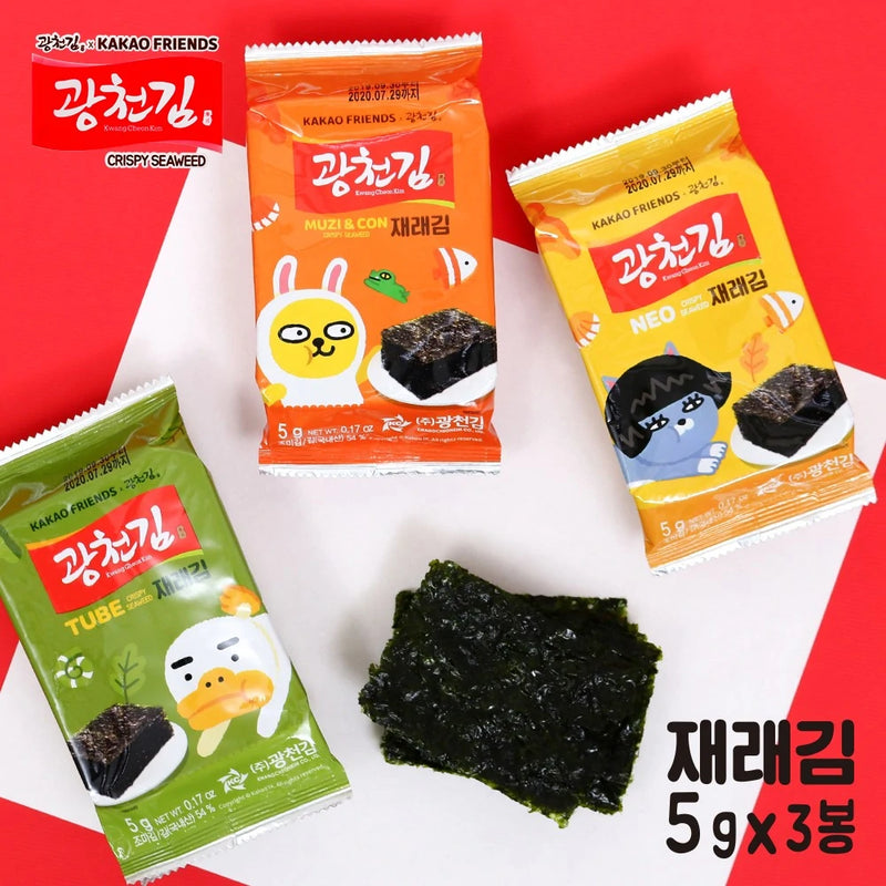 Kakao Friends Crispy Seaweed (5g*3pack)