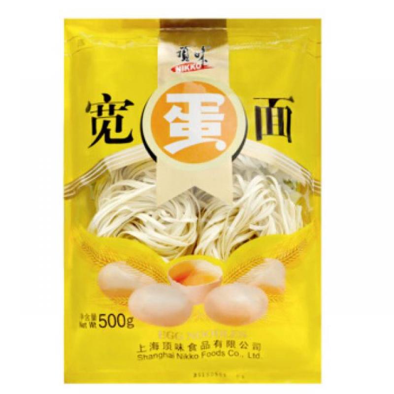 頂味寬蛋麵500g